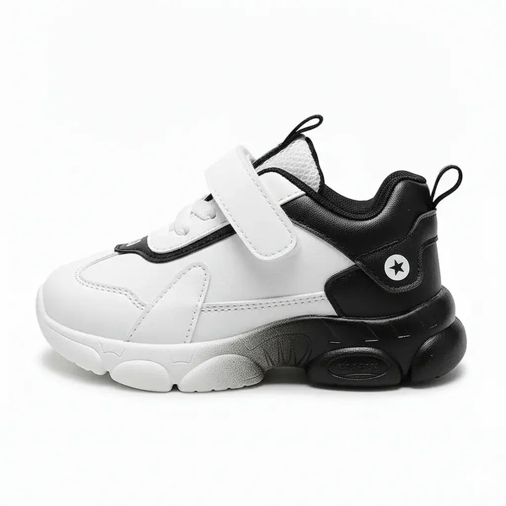 ZanWalk- High Top White Kids Sneakers - Zen Walk