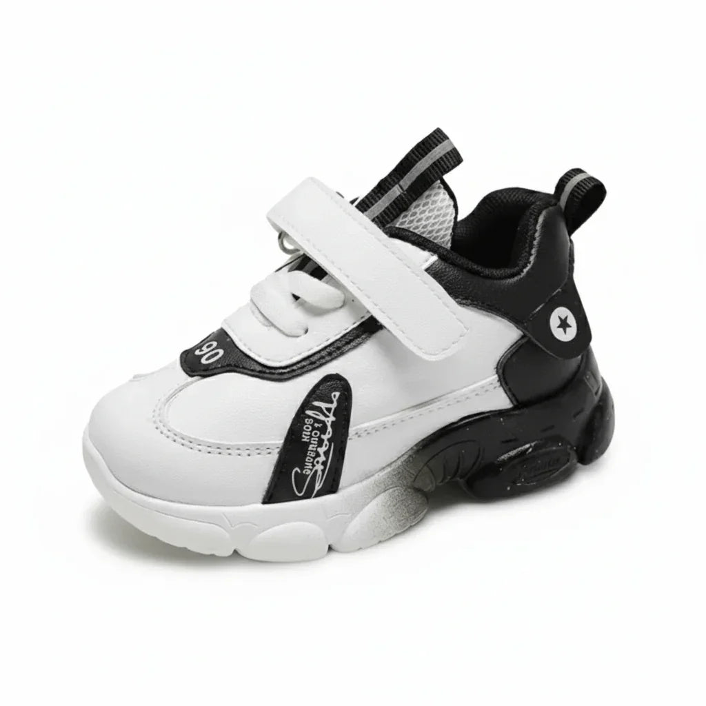 ZanWalk- High Top White Kids Sneakers - Zen Walk