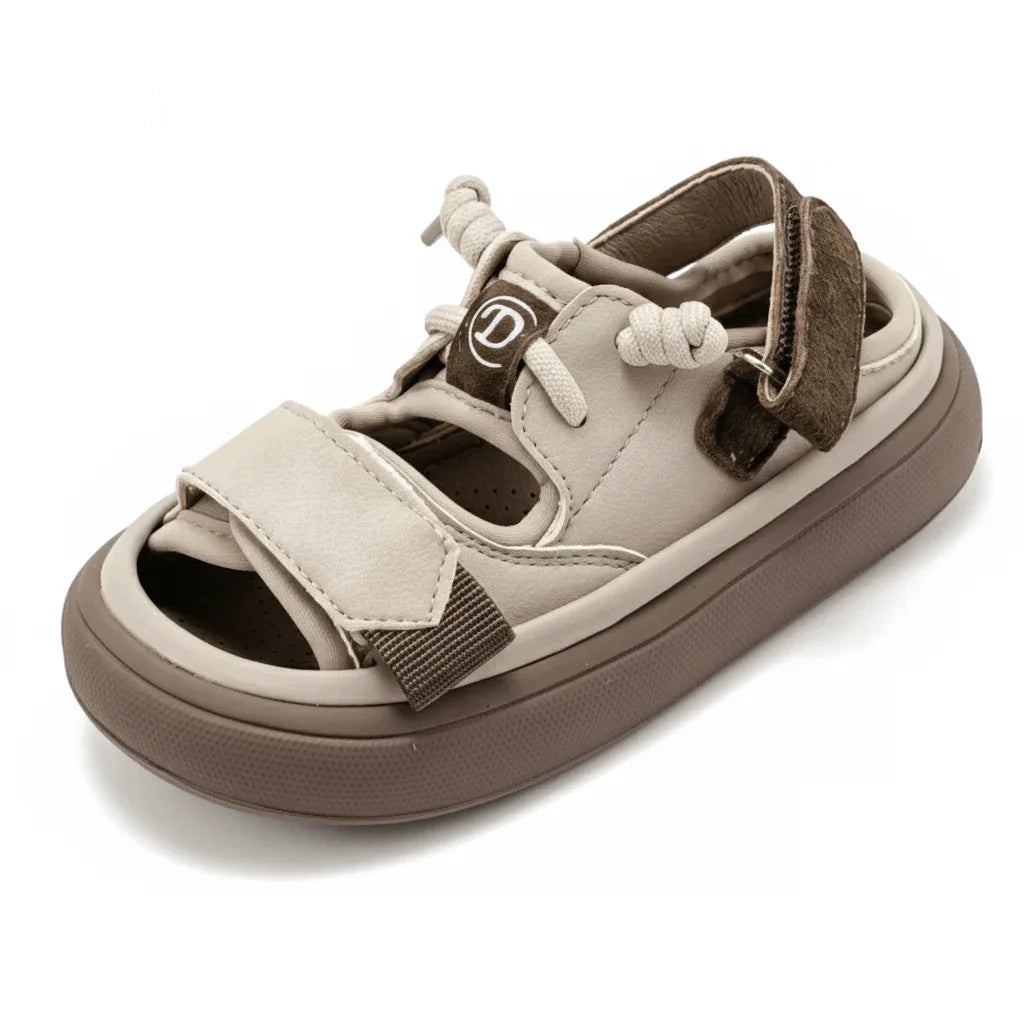 ZenWalk- Beige Comfort Kids Sandals - Zen Walk