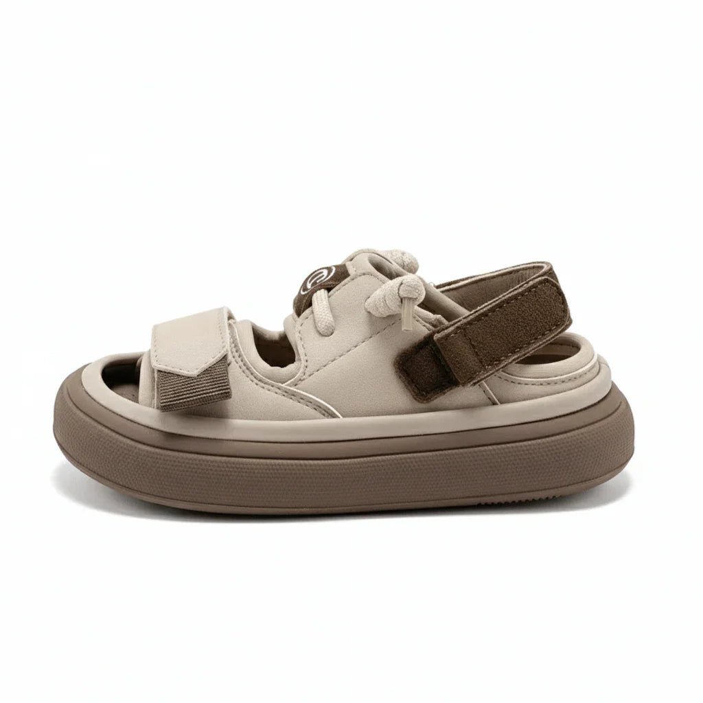 ZenWalk- Beige Comfort Kids Sandals - Zen Walk