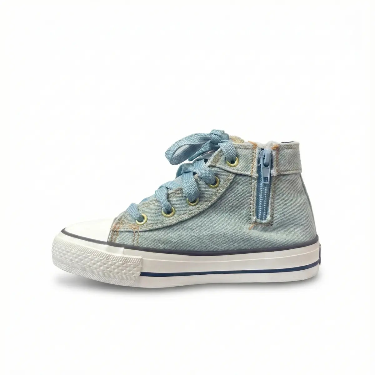 ZenWalk- Denim High-Top Kids Sneakers