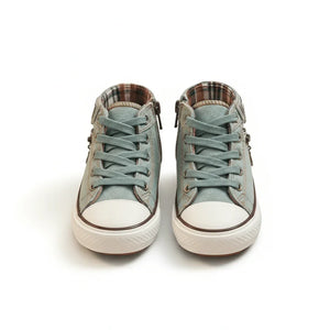 ZenWalk- Denim High-Top Kids Sneakers - Zen Walk