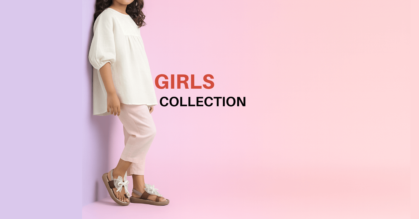 Little girl wearing stylish pink sandals from Zen Walk Girls Collection on pastel background — comfort meets cuteness