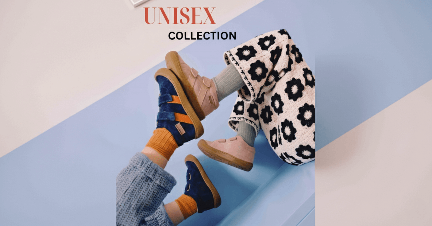 Kids wearing stylish unisex shoes from Zen Walk Unisex Collection — soft, trendy, and comfortable footwear for boys and girls